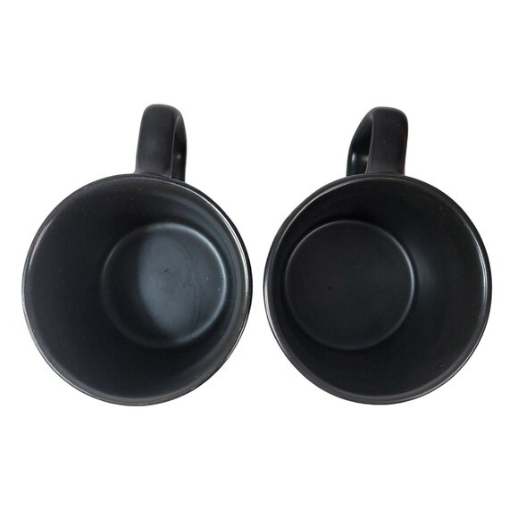 Starbucks SEA 71 WA Mug Set Black 12oz Spell Out Logo Square Handle Matte 2018 - Picture 8 of 8